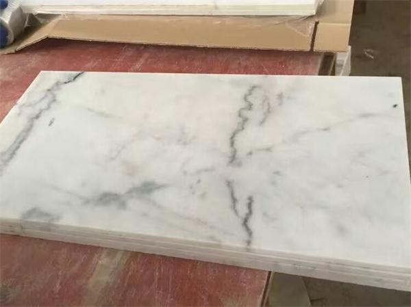 Guangxi White Marble Polished Flooring Covering And Wall Tile