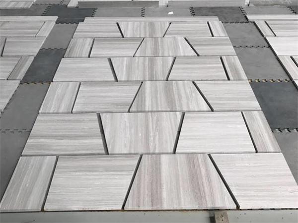 China Grey Wooden Marble Special Flooring Pattern Tiles