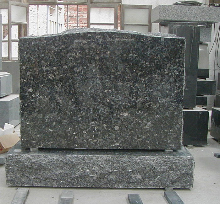 Blue Pearl Granite Tombstone
