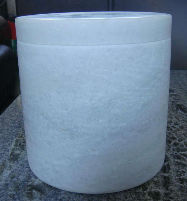 China Crystal White Marble Funeral Urns